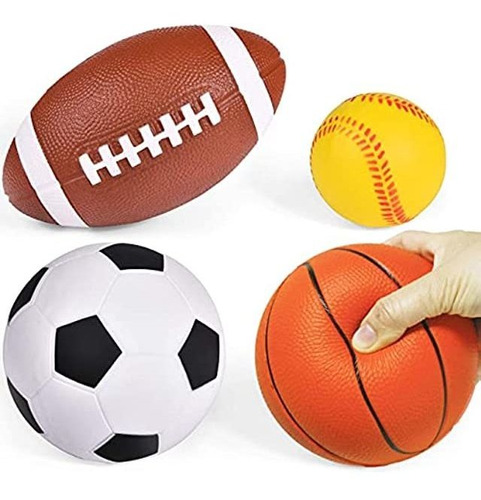 Liberty Imports - Juego De 4 Pelotas Deportivas Para Niños 