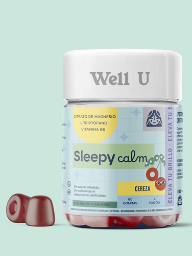Gomitas Citrato De Magnesio Sleepy Calm 60u Well U