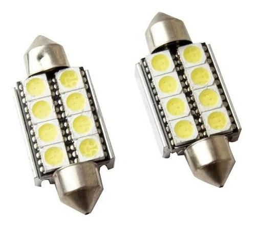 Leds Can Bus 8 Led 39 Mm Mazda Hiperled Blanco Canbus 2pzs