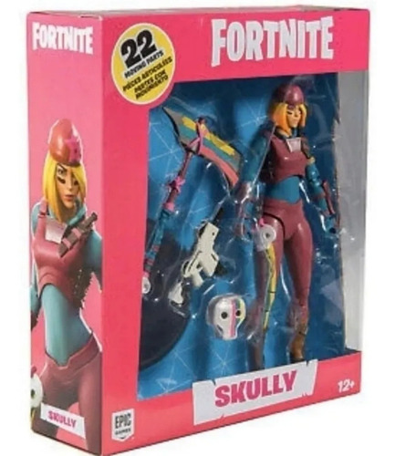Muñeco Figura Fortnite Skully 22 Articulaciones 17 Cm Aprox