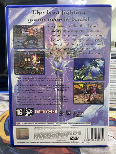 Jogo Soul Calibur 2 Ps2 Europeu Completo Leia A Descrição