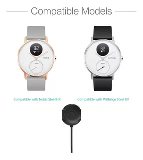Tusita Charger Compatible Con Withings Hybrid, Nokia Steel H