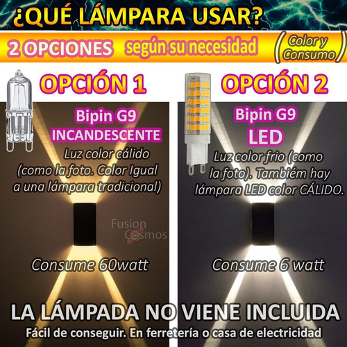 Imagen 7 de 10 de Difusor Aplique Bidireccional Efecto Rayos X Luz Indirecta