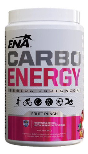 Carbo Energy 540 Gr Ena Sport Energía Rehidratación Nuevo Ideal Rendimiento Recuperación Uso Deportivo Y Personal