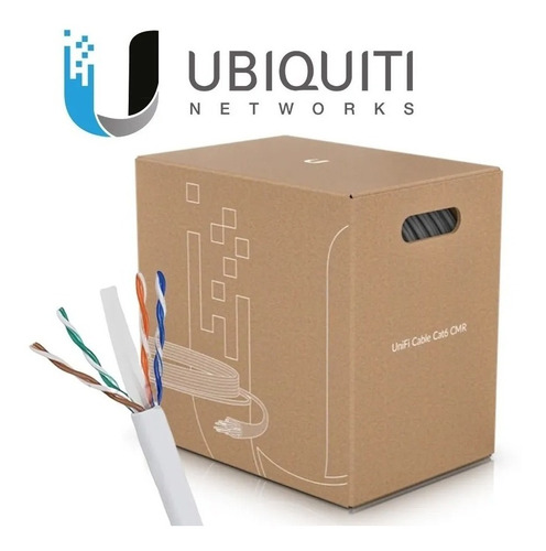 Rollo De Cable Utp Ubiquiti Cat6 305m 100% Cobre Certifi Cmr