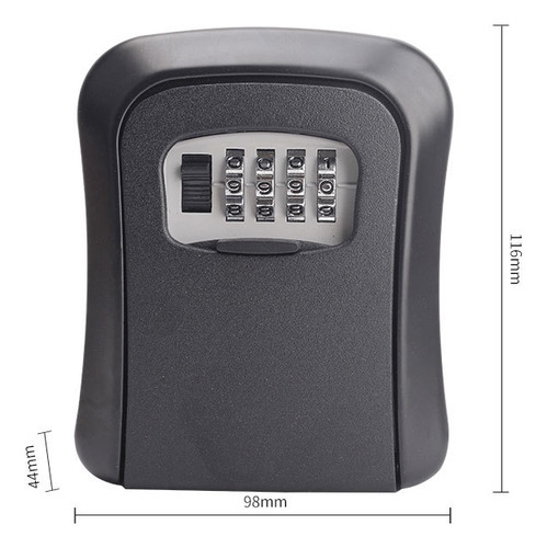 Espe- Candado De Combinación Con Caja De Seguridad Para Almacenamiento De Llaves Empotrable, Clave De 4 Dígitos, Resistente A Golpes Y Lluvia. Ideal Para Casa, Airbnb, Oficina, Garaje, Bodega Y Maleta