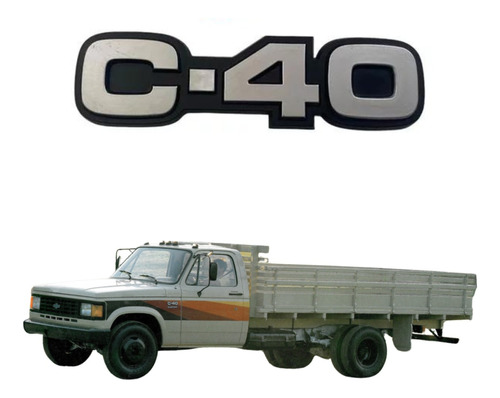 Emblema Chevrolet Lateral Da C-40 Original