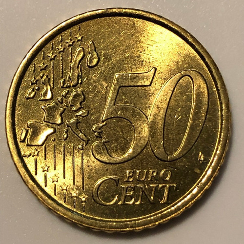 Ita082 Moneda Italia 50 Euro Cent 2002 Unc-bu Ayff