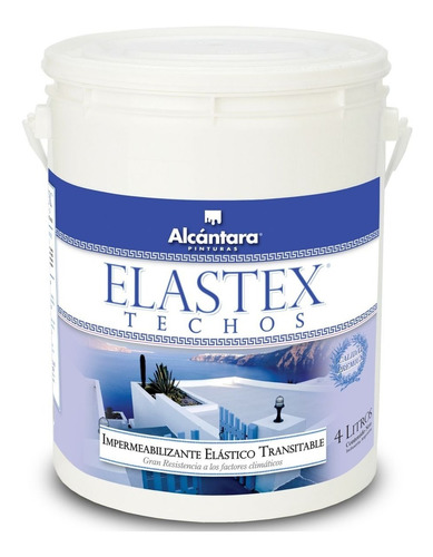 Impermeabilizante Transitable Elastex Techos 1 L Alcántara