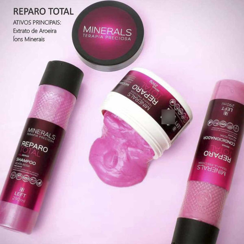 Kit Shampoo E Condicionador Reparo Total Ágata Rosa - Left