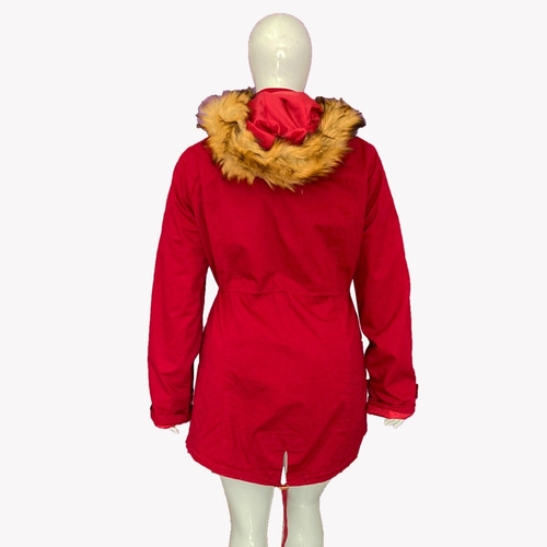 Imagem 7 de 10 de Jaqueta Feminina Parka Sobretudo Plus Size Capuz Pelinho