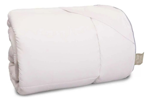 Pillow Top Queen 100% Algodão 400 Fios Macio Antialérgico Branco Liso Queen