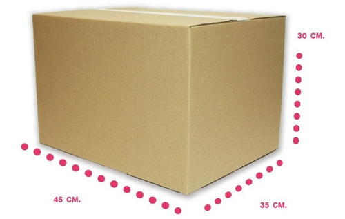 Cajas De Cartón Envíos Ecommerce Mudanza 45x35x30cm 10 Pzas