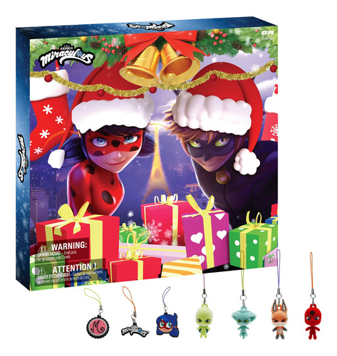 Calendario De Adviento Kwami De Ladybug Con 24 Dijes Y Jugue