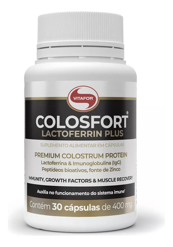 Kit 2 Colosfort Lactoferrin Plus 30 Cápsulas Vitafor