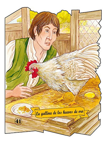 La gallina de los huevos de oro (Troquelados clásicos), de Samaniego, Félix María. Editorial COMBEL, tapa pasta blanda, edición 1 en español, 2009