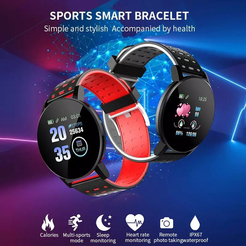 Smartwatch 119 Plus - Rendondo Deportivo Notificación Redes