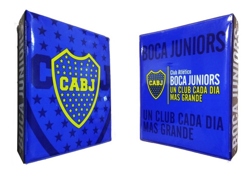 Carpeta Boca Juniors Escolar 3 Anillos Oficial Original Dxt