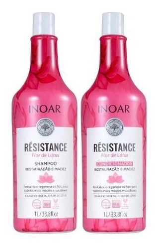 Resistance Flor De Lótus Inoar Shampoo E Condicionador 1l