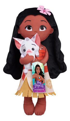 Disney Princess Just Play - Muñeca De Peluche De Moana & P.