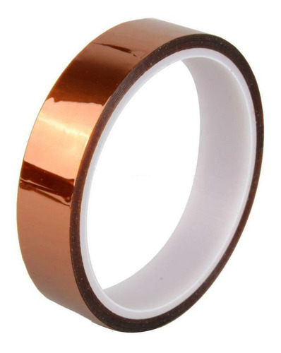 Rollo De Cinta Alta Temperatura Kapton Tape 20mm X 33mts