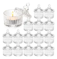 Comprar 16 Portavelas Votivas Vidrio Transparente Boda Decoración Ho