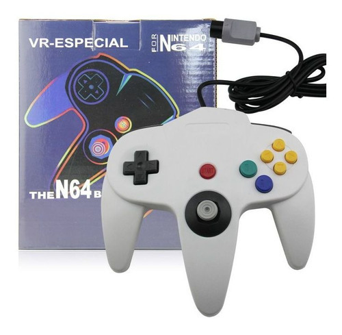 Controle Para Nintendo 64 Manete N64 Joystick Branco