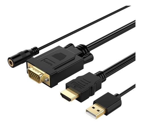 Cable Adaptador Vga+audio A Hdmi, 1920x1080, Orico, 2 Metros