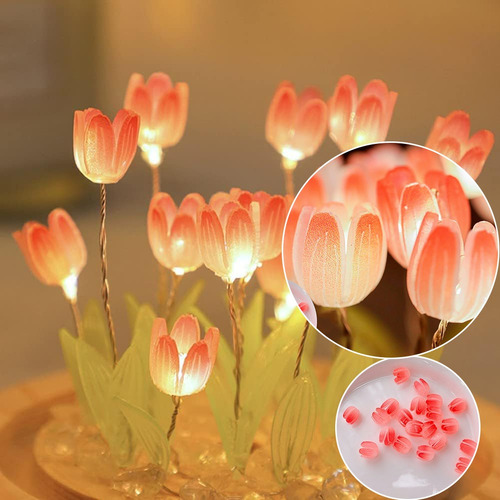 Lampara De Luz Noche Flor Del Tulipán Led Regalos Para Mujer
