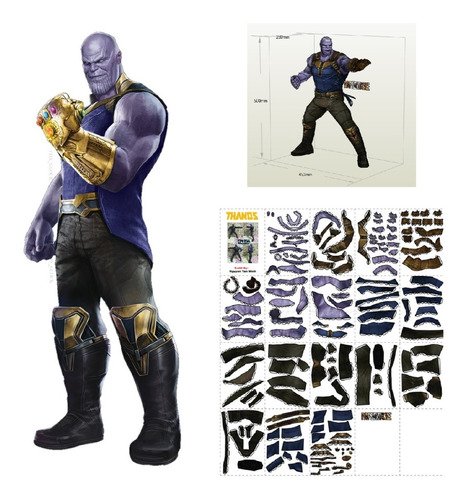 Thanos Papercraft Figura