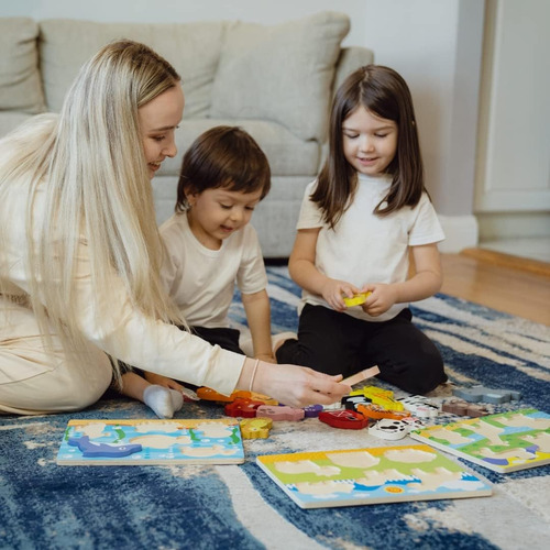 Exploratoy Chunky Puzzles Para Niños Pequeños 1-3, Granja, M