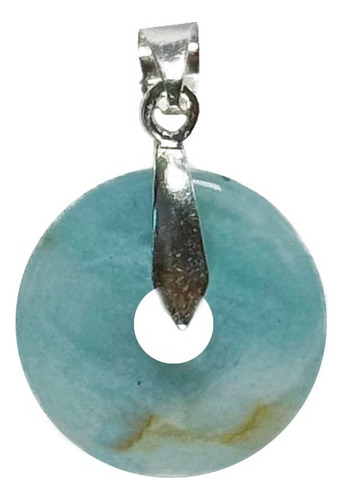 Collar Dije Donis Cristal Gemoterapia Sanación Místico Hkt Amazonita