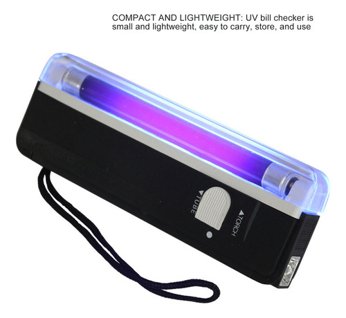 Probador De Billetes Uv Money Checker Light, Portátil, Falsi