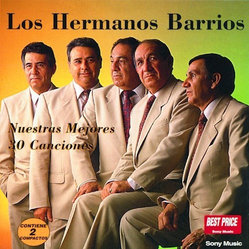 Los Hermanos Barrios Nuestras Mejores 30 Canciones Cd Nuevo