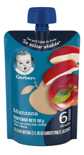 Compota De Manzana Gerber 100gr 2unds