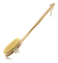 Comprar Cepillo Ducha Baño Exfoliante Mango Madera Cerdas Naturales