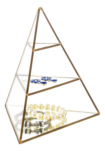 Mygift Caja Organizadora De Joyas Pequena Piramide De Crista