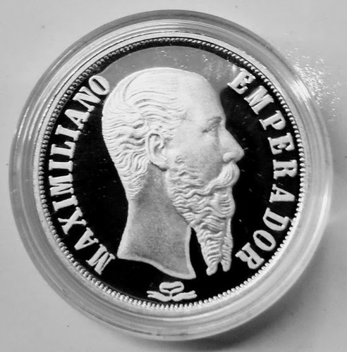 Medalla Peso Maximiliano  Proof 1/4  Oz !