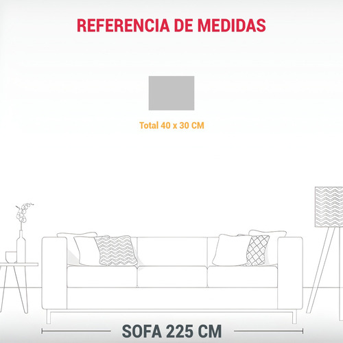 40x30cm Cuadro Composición De Puntos En Tonos Vibrantes