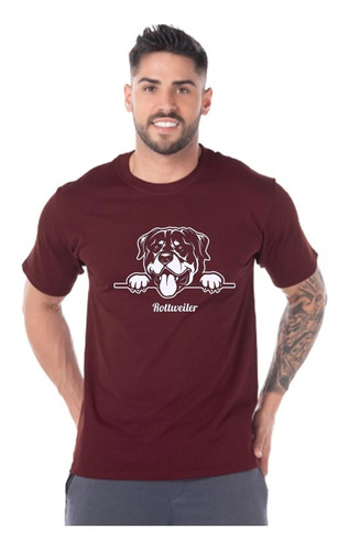 Polera Dog Rottweiler Camiseta Hombre