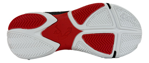 Tenis Negros Rojos Blancos Bota Hombre Shaq Radiate Basquetb