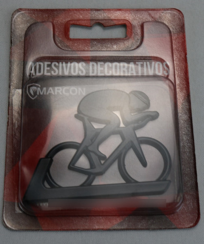 Emblema Alto Relevo 3d Em Abs Ciclismo Pequeno Preto