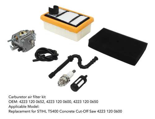B Kit De Filtro De Aire Del Carburador Para Stihl Ts400
