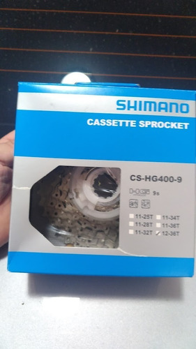Imagem 3 de 3 de Cassete 9v Shimano Hg400 12/36d