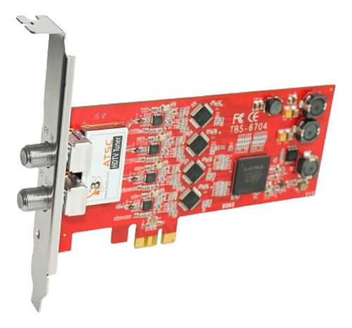 Tbs6704 Tarjeta Pcie Profesional Con 4 Sintonizadores Atsc 