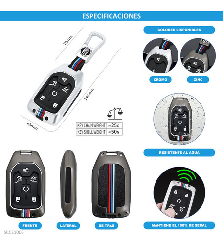 Ggg Funda Cubierta Control Llave Chevrolet Silverado 2020