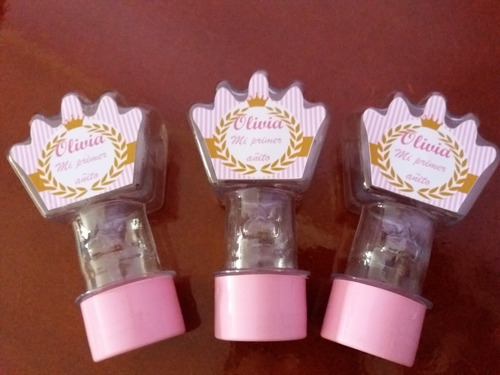 15 Tubos Corona Personalizados Cumpleaños Princesas