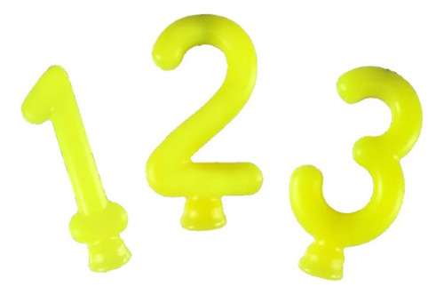 Vela Amarelo Neon - 01 Unidade - Festcolor - Rizzo Número: 8