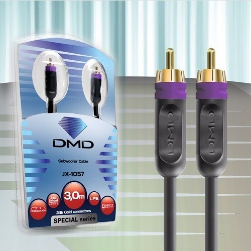 Diamond Cable Dmd Jx 1057 Cabo Coaxial Rca Para Subwoofer 3m
