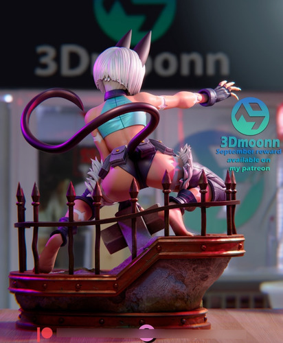 Ms Fortune Nadia Skullgirls Game Luta Figura Resina 20cm